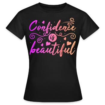 Soyez vous-même ! Confiance en soi, pensée positive, motivation - T-shirt Femme - noir - Devant - AI Model Female 172 dark (172cm)