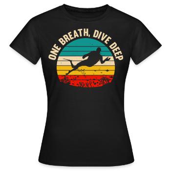 Plongée, Apnée Plongée, Apnée No Limit Apnée Apnée - T-shirt Femme - noir - Devant - AI Model Female 172 dark (172cm)