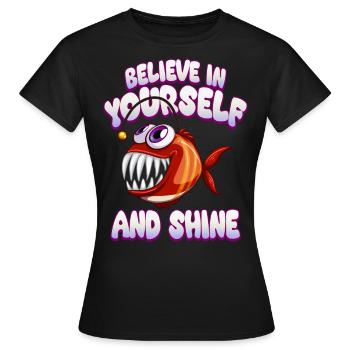 Soyez vous-même ! Confiance en soi, pensée positive, motivation - T-shirt Femme - noir - Devant - AI Model Female 172 dark (172cm)