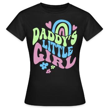 Daddy's little girl saying for girls - Women's T-Shirt - black - Front - AI Model Female 172 dark (172cm)