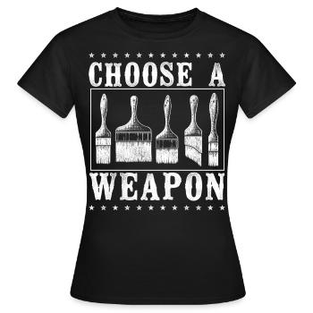 House Painter Decorator Paint - Frauen T-Shirt - Schwarz - Vorne - AI Model Female 172 dark (172cm)