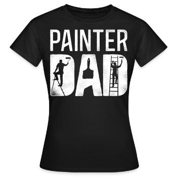 House Painter Decorator Painter - Frauen T-Shirt - Schwarz - Vorne - AI Model Female 172 dark (172cm)