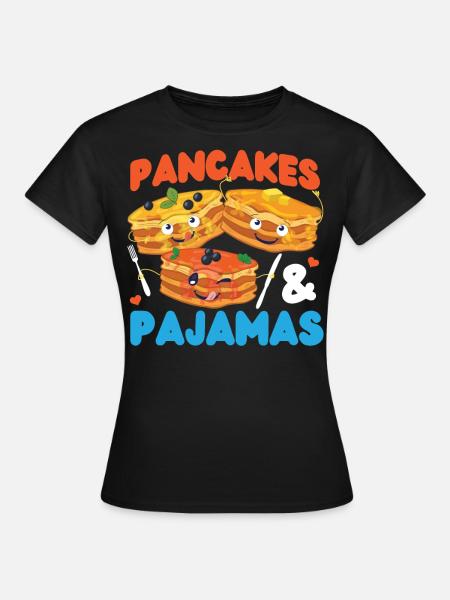 Pancake Lover Kids Pancakes & - Frauen T-Shirt - Schwarz