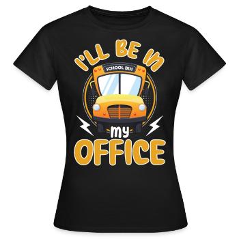 drôle de chauffeur de bus scolaire chauffeur de bus scolaire disant cadeau - T-shirt Femme - noir - Devant - AI Model Female 172 dark (172cm)