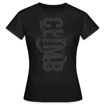 Bouldern, Klettern, Freiklettern Chameleon Boulder - Frauen T-Shirt - Schwarz - Vorne - AI Model Female 172 dark (172cm)