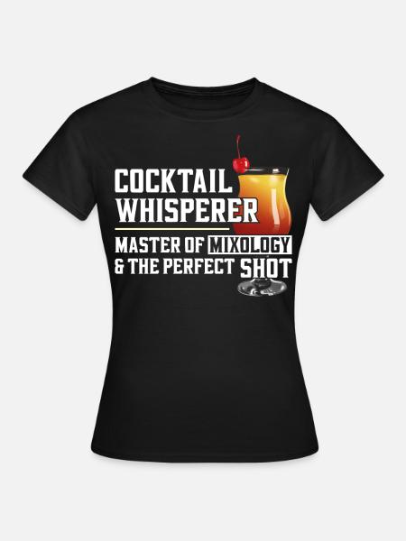 Bartender Mixologist Cocktail - Frauen T-Shirt - Schwarz