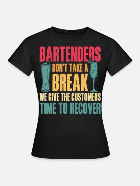 Bartender Mixologist Bartenders - Frauen T-Shirt - Schwarz