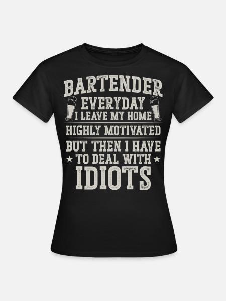 Bartender Mixologist Bartender - Frauen T-Shirt - Schwarz