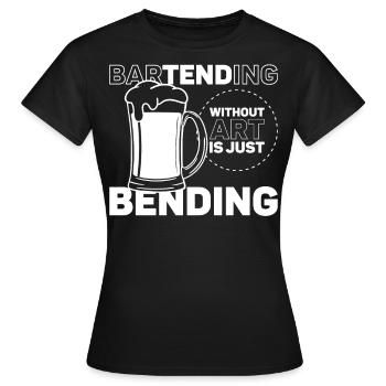 Bartender Mixologist Bartending - Women's T-Shirt - black - Front - AI Model Female 172 dark (172cm)