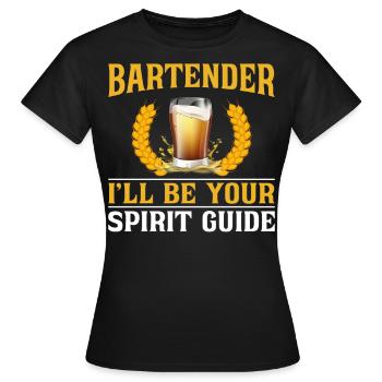 Bartender Mixologist Bartender - Women's T-Shirt - black - Front - AI Model Female 172 dark (172cm)