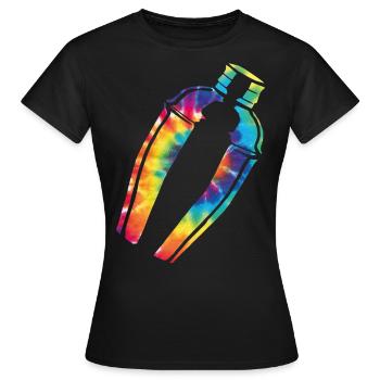 Bartender Mixologist Tie Dye - Women's T-Shirt - black - Front - AI Model Female 172 dark (172cm)