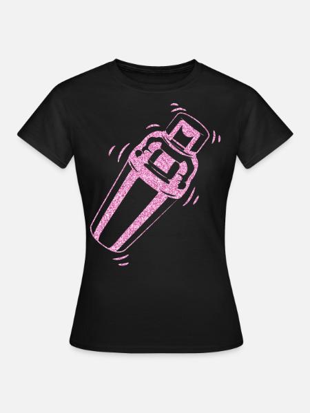 Bartender Mixologist Shaker - Frauen T-Shirt - Schwarz