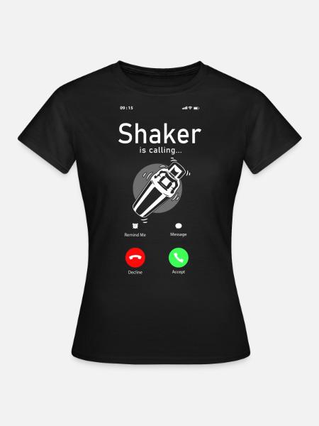 Bartender Mixologist Phone Display - Frauen T-Shirt - Schwarz