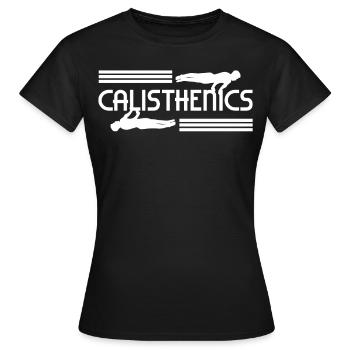 Calisthenics Street Workout Gymnastics Fitness - Women's T-Shirt - black - Front - AI Model Female 172 dark (172cm)