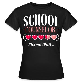 Conseiller scolaire Conseiller scolaire - T-shirt Femme - noir - Devant - AI Model Female 172 dark (172cm)
