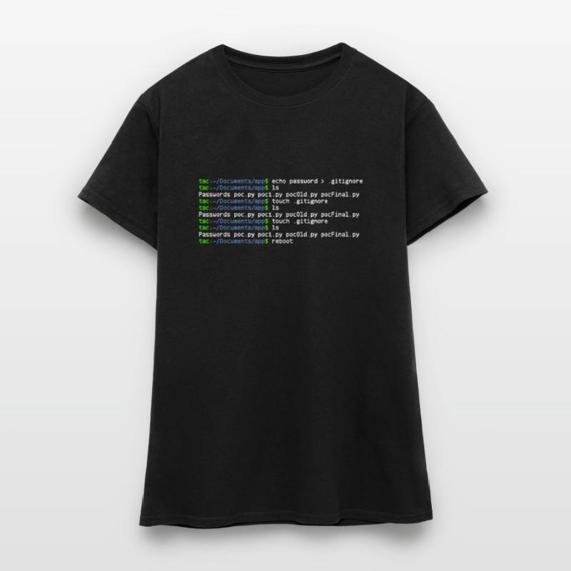 linux shell ls dot T-shirt Femme