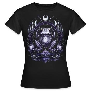 occultisme grenouille tarot cartes de tarot mystique - T-shirt Femme - noir - Devant - AI Model Female 172 dark (172cm)