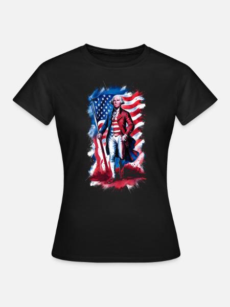 Général George Washington - T-shirt Femme - noir