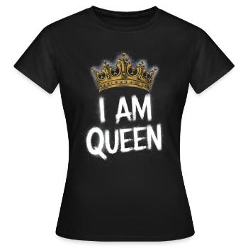 Je suis la reine diadem - T-shirt Femme - noir - Devant - AI Model Female 172 dark (172cm)