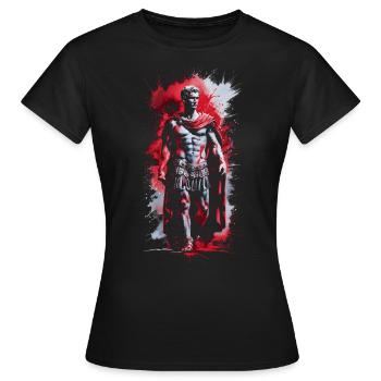 julius caesar rom reich porträt muskulös - Frauen T-Shirt - Schwarz - Vorne - AI Model Female 172 dark (172cm)