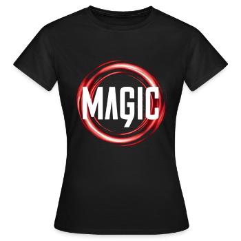Magie - T-shirt Femme - noir - Devant - AI Model Female 172 dark (172cm)