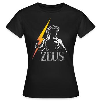 Zeus Gott griechische Mythologie - Frauen T-Shirt - Schwarz - Vorne - AI Model Female 172 dark (172cm)