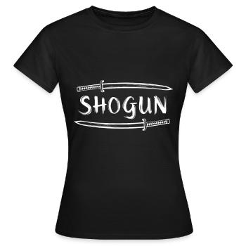 Shogun Katana Samouraï Ronin Japonais - T-shirt Femme - noir - Devant - AI Model Female 172 dark (172cm)