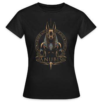 Anubis God, mythologie égyptienne - T-shirt Femme - noir - Devant - AI Model Female 172 dark (172cm)
