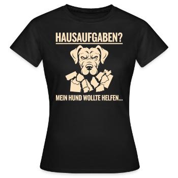 Hausaufgaben - Frauen T-Shirt - Schwarz - Vorne - AI Model Female 172 dark (172cm)