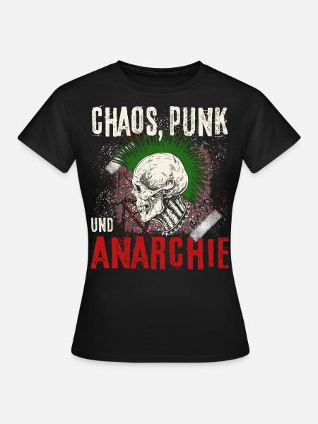 Punk Rock Pogo Anarchie Punks Punk Rocker Punk - Frauen T-Shirt - Schwarz