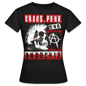 Punk Rock Pogo Anarchy Punks Punk Rocker Punk - Women's T-Shirt - black - Front - AI Model Female 172 dark (172cm)