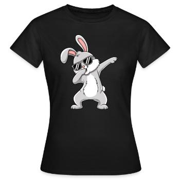 Dubbing Bunny - Women's T-Shirt - black - Front - AI Model Female 172 dark (172cm)