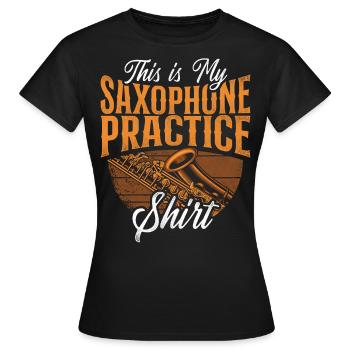 Saxophone This Is My Saxophone - Women's T-Shirt - black - Front - AI Model Female 172 dark (172cm)