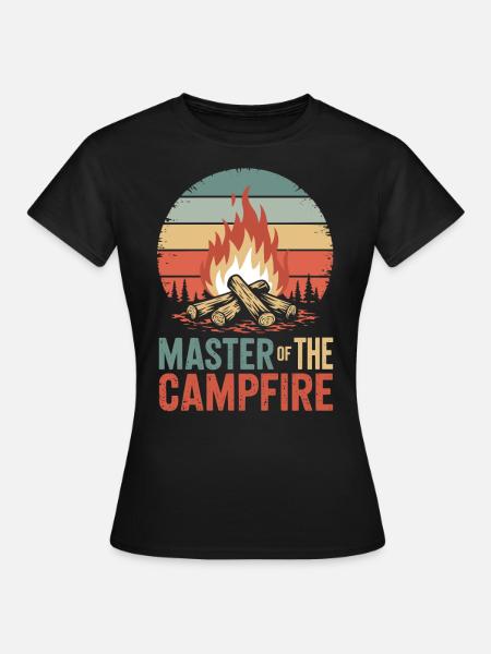 Master of the Campfire - Frauen T-Shirt - Schwarz