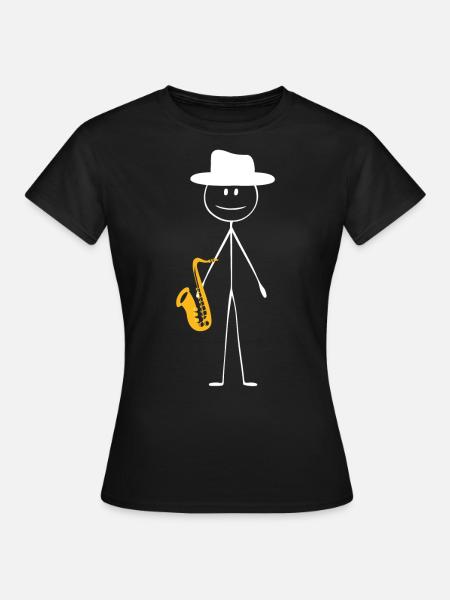 Saxophone Saxophone Guy - Frauen T-Shirt - Schwarz