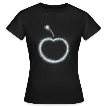 Pomme - T-shirt Femme - noir - Devant - AI Model Female 172 dark (172cm)