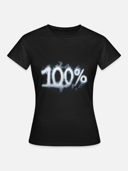100% - Frauen T-Shirt - Schwarz