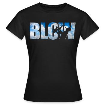 Saxophone Blow - Women's T-Shirt - black - Front - AI Model Female 172 dark (172cm)