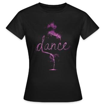 Tanz lila Staub - Frauen T-Shirt - Schwarz - Vorne - AI Model Female 172 dark (172cm)