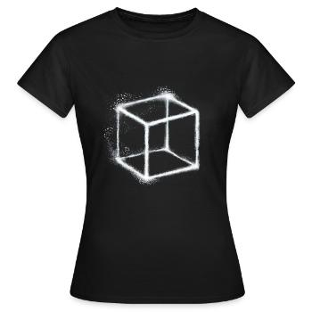 Cube - T-shirt Femme - noir - Devant - AI Model Female 172 dark (172cm)