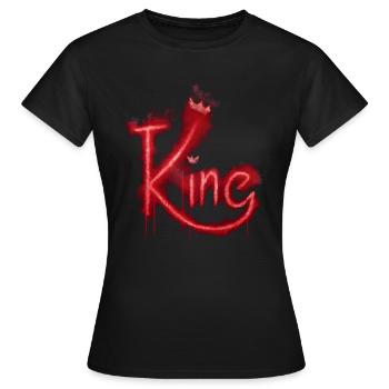 Roi - T-shirt Femme - noir - Devant - AI Model Female 172 dark (172cm)