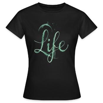 Leben grüner Staub - Frauen T-Shirt - Schwarz - Vorne - AI Model Female 172 dark (172cm)