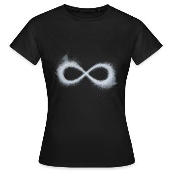 Infini - T-shirt Femme - noir - Devant - AI Model Female 172 dark (172cm)