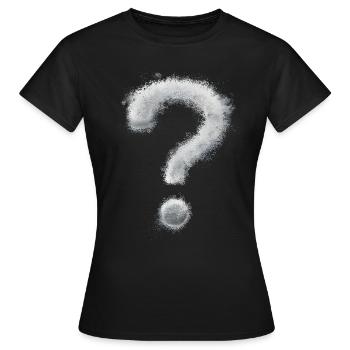 Point d’interrogation - T-shirt Femme - noir - Devant - AI Model Female 172 dark (172cm)