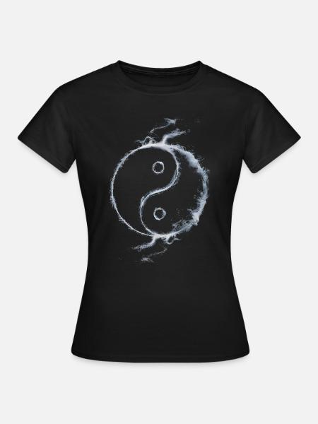 Yin Yang - Frauen T-Shirt - Schwarz