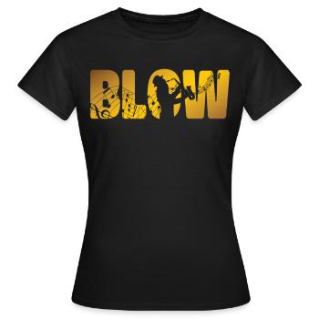 Saxophone Blow - Women's T-Shirt - black - Front - AI Model Female 172 dark (172cm)