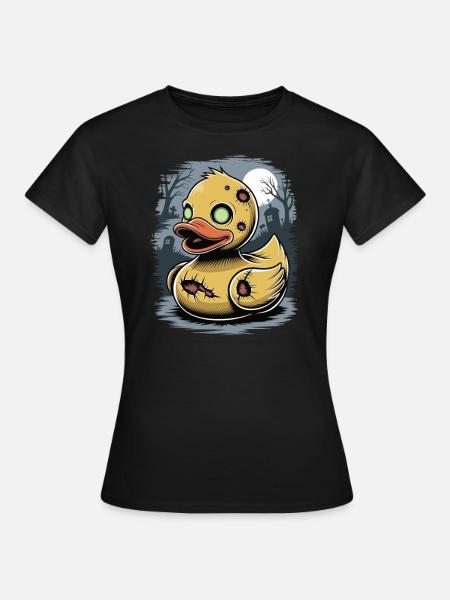 Zombie gummiente - Frauen T-Shirt - Schwarz