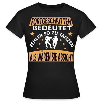 Country Western Tanzen Cowboy Line Dance - Frauen T-Shirt - Schwarz - Vorne - AI Model Female 172 dark (172cm)