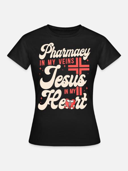 Pharmacy Tech Technician - Frauen T-Shirt - Schwarz