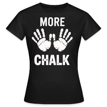 Plus de craie - T-shirt Femme - noir - Devant - AI Model Female 172 dark (172cm)
